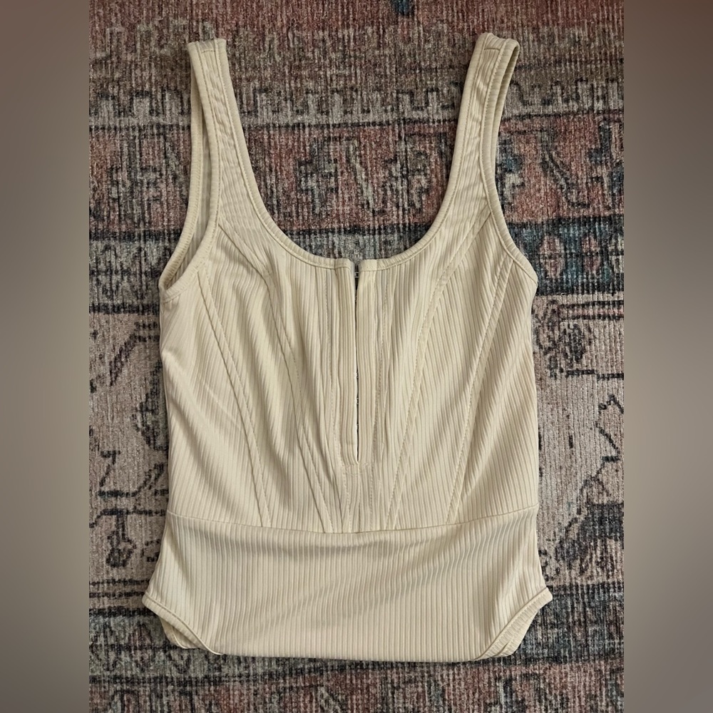 Cream Corset Bodysuit
